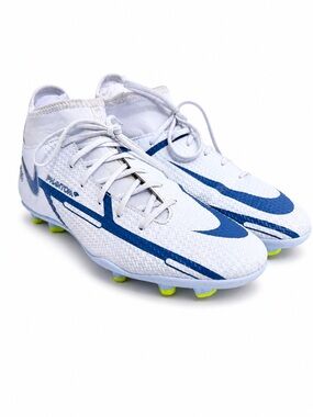 Nike Phantom GT2 Club DF MG Soccer Cleats In Grey Dark Marina Blue-Sz 6.5
